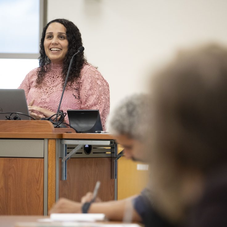 Dr. Alyssa P. Cole gives the 2024 Alyce Hunley Whayne lecture